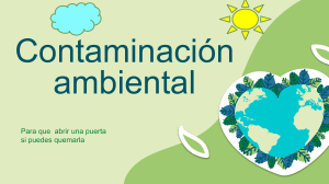 Contaminación Ambiental: Causas, Consecuencias y Prevención