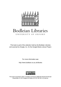 Bodleian Libraries Book Metadata