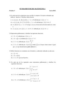 Práctico de Fundamentos de Matemática: Funciones y Cuadráticas