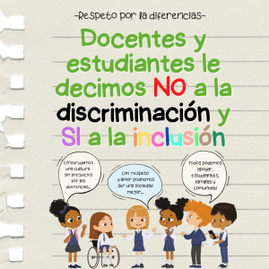 Respeto e Inclusión: Póster Educativo