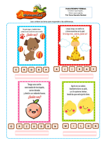 Adivinanzas para niños: Pasatiempo verbal