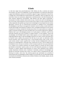 El Suelo: Microbiología y Fertilidad Agraria