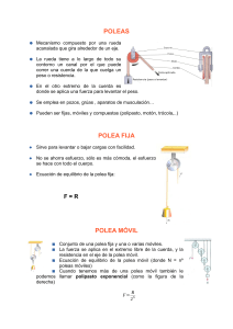 Poleas: Apuntes y Ejercicios de Física