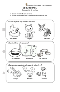 Comprensión Lectora Pre-K: El Gato con Botas