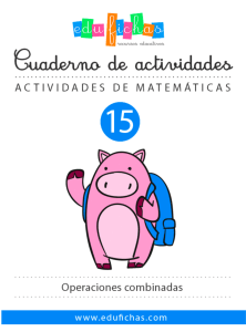 Operaciones Combinadas: Cuaderno de Actividades Matemáticas
