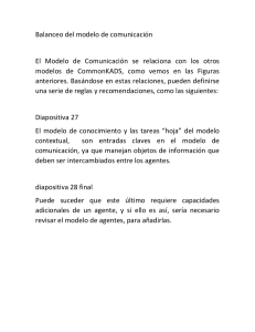 Balanceo del Modelo de Comunicación en CommonKADS