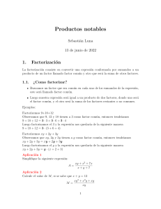 Productos Notables y Factorización: Guía Completa