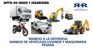 Manejo a la Defensiva: Seguridad en Vehículos y Maquinaria