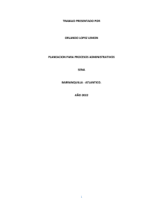 Planificación para Procesos Administrativos - SENA