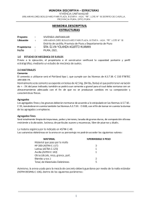 Memoria Descriptiva Estructuras Vivienda Unifamiliar Piura