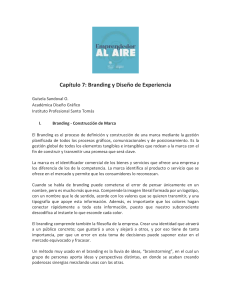 Branding y Diseño de Experiencia: Capítulo de Libro