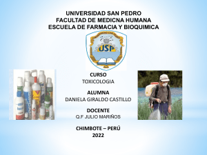 Toxicología de Pesticidas Organoclorados: Presentación