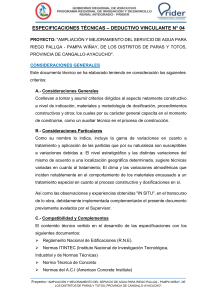 Especificaciones Técnicas Proyecto Riego Ayacucho