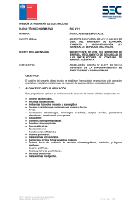 RIC N°11: Instalaciones Eléctricas Especiales en Chile
