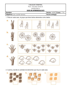 Guía de Matemáticas 1º Grado: Números y Conteo