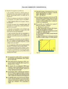 Taller de Corriente y Resistencia: Ejercicios Resueltos