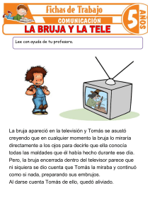Ficha de Trabajo: La Bruja y la Tele - Comprensión Lectora