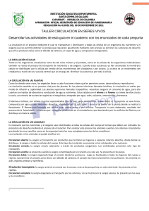 Circulación en Seres Vivos: Guía de Actividades
