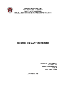 Costos de Mantenimiento en Tornos: Análisis Industrial