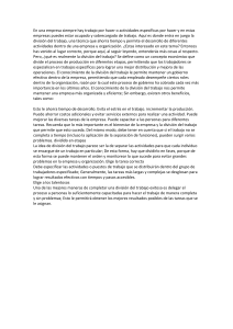 División del Trabajo: Eficiencia Empresarial