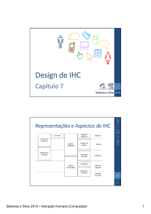 Design de IHC: Representações e Modelagem da Interação
