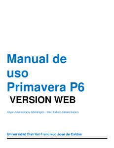 Manual de Usuario Primavera P6 Web: Guía Completa