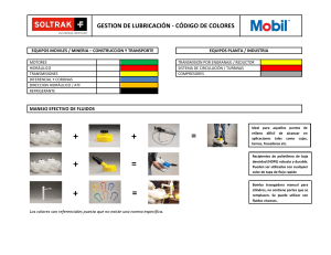 Guía de Código de Colores para Lubricación de Equipos