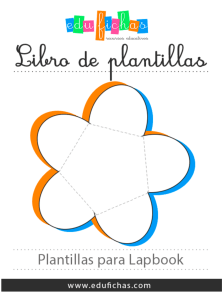 Plantilla Lapbook Flor - Edufichas