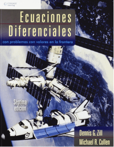 Ecuaciones Diferenciales: Problemas con Valores en la Frontera