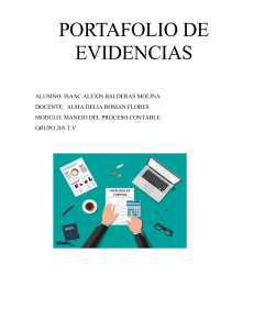 Portafolio de Evidencias: Manejo del Proceso Contable