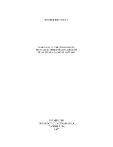 Informe Práctica Topografía UNIMINUTO