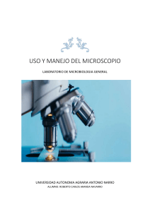 Uso y Manejo del Microscopio: Informe de Microbiología
