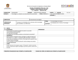 Plan de Clase Tecnología 2do Grado: Ciencia y Tecnología