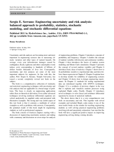 Engineering Uncertainty & Risk Analysis Book Review