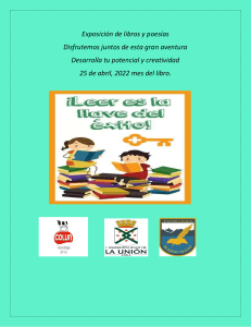 Exposición de Libros y Poesías - Abril 2022