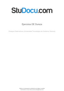 Ejercicios Resueltos de Dureza Brinell y Vickers
