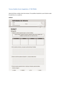 Ejercicios de Lengua e Historia 2º PMAR