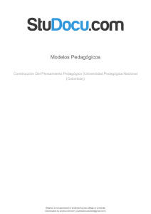 Modelos Pedagógicos: Análisis Comparativo