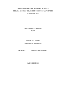 Disertación Filosófica: Conocimiento y Ciencias Sociales