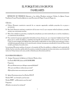 Grupos Familiares: Principios Bíblicos y Crecimiento