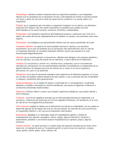 Definiciones de Parasitología: Parásitos, Huéspedes y Ciclos