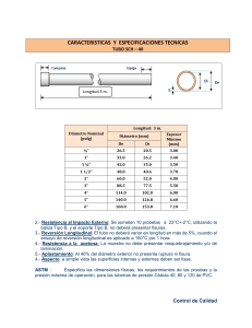 Especificaciones Técnicas de Tubería SCH-40: Dimensiones y Resistencia
