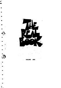 The Real Book Errata: Jazz Standard Corrections