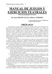 Manual de Juegos y Ejercicios Teatrales: Pedagogía