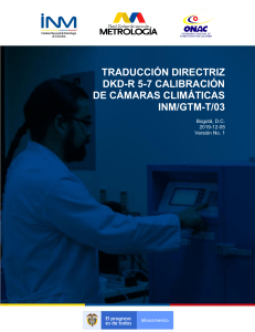 Calibración de Cámaras Climáticas DKD-R 5-7: Guía INM