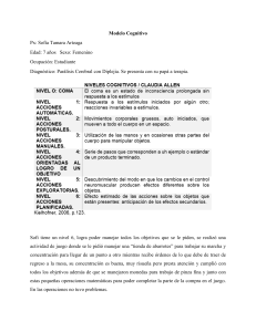 Informe de Caso: Parálisis Cerebral y Terapia Cognitiva