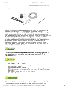 Experimento: Construcción de un Electroimán