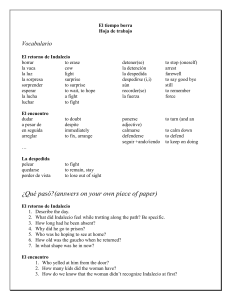 El tiempo borra vocabulario y preguntas