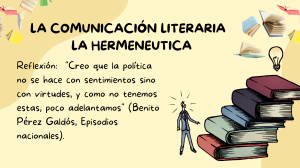 Comunicación Literaria y Hermenéutica: Apuntes