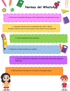 Normas del Grupo de WhatsApp Educativo